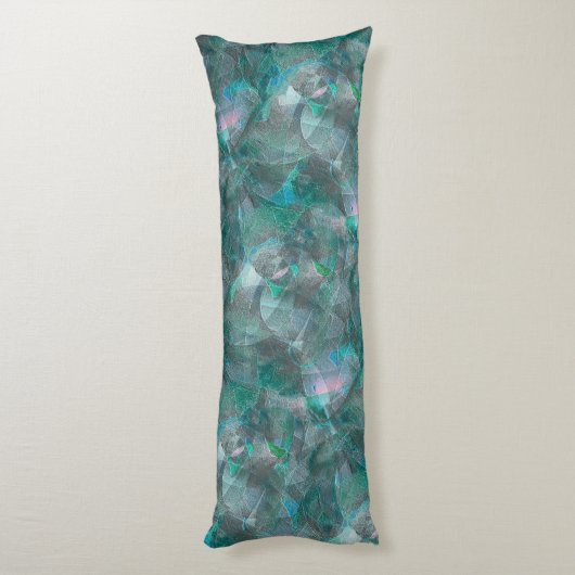 Gemeiner Zyan über unvollendetem Wandputz Seitenschläferkissen (Rückseite (Vertikal))