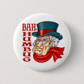 Gemeines altes Scrooge Button (Vorderseite)