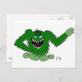 gemeines Grün Postkarte (Vorne/Hinten)