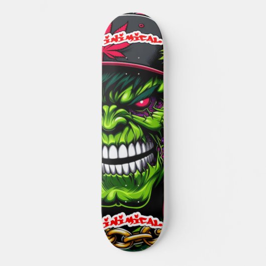 Gemeines Grün Skateboard (Vorderseite)