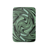 Gemeines grünes Muster Badematte (Vorderseite Vertikal)