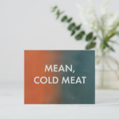 Gemeines, kaltes Fleisch - Nur Mord im Gebäude Postkarte (Stehend Vorderseite)