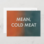 Gemeines, kaltes Fleisch - Nur Mord im Gebäude Postkarte (Vorne/Hinten)