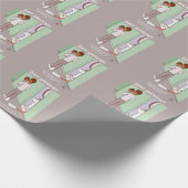 Gemeines Mommy Tiled Wrapping Paper Geschenkpapier (Ecke)
