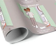 Gemeines Mommy Tiled Wrapping Paper