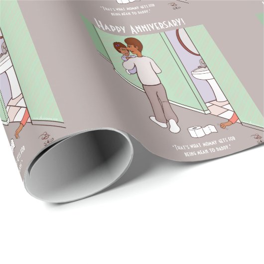 Gemeines Mommy Tiled Wrapping Paper Geschenkpapier (Rolleneckpunkt)