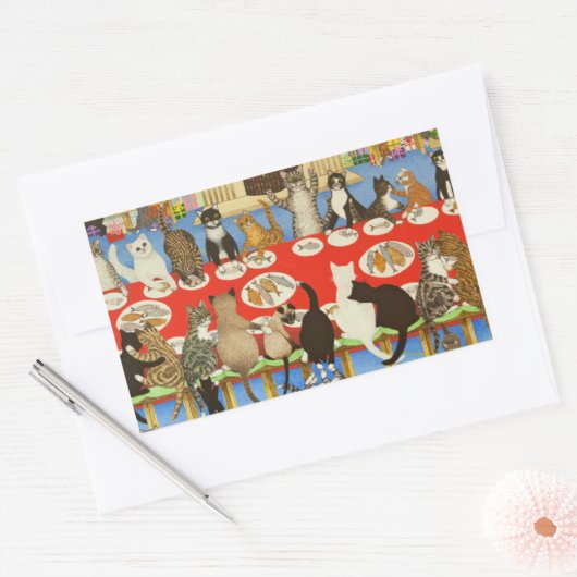 Gemeinsam 2012 rechteckiger aufkleber (Umschlag)