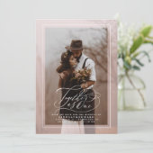 Gemeinsam als ein elegantes Save the Date Foto (Stehend Vorderseite)