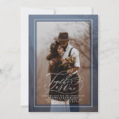 Gemeinsam als ein elegantes Save the Date Foto (Vorderseite)