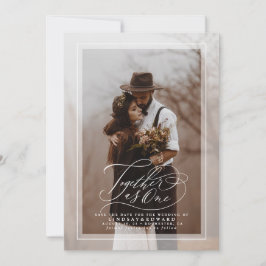 Gemeinsam als ein elegantes Save the Date Foto