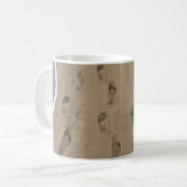 Gemeinsam am Strand spazieren Kaffeetasse (Vorderseite Links)