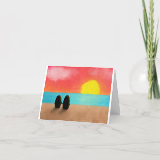 Gemeinsam an der Endkarte Dankeskarte