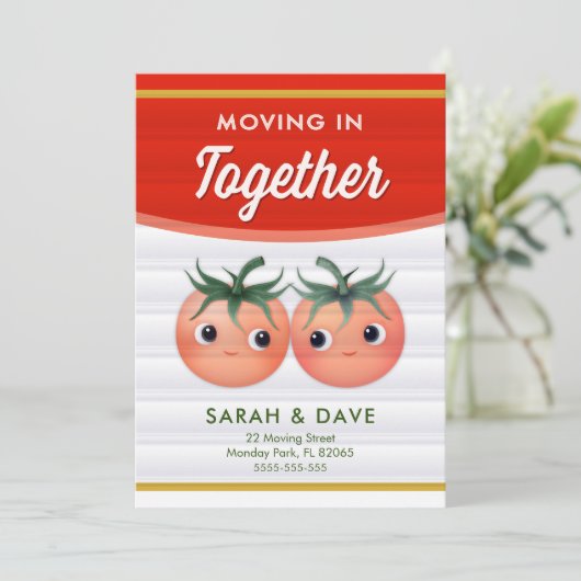 Gemeinsam Ankündigung mit Tomatenpaar mitmachen (Stehend Vorderseite)