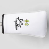 Gemeinsam Avocado Paar Golf Headcover (Vorderseite)