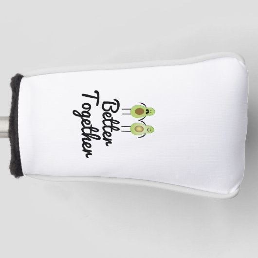 Gemeinsam Avocado Paar Golf Headcover (Vorderseite)