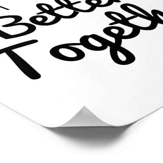 Gemeinsam Avocado Poster (Ecke)