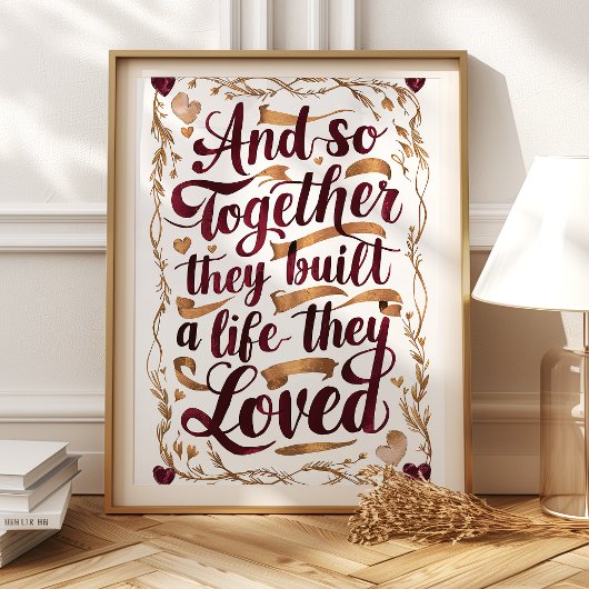 Gemeinsam bauten sie ein Leben, das sie liebten Ku Poster