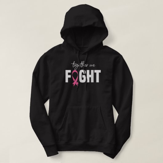 Gemeinsam bekämpfen wir Brustkrebs Sensibilität ro Hoodie (Design vorne)