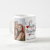 "Gemeinsam besser" Foto Tasse (Vorderseite Links)