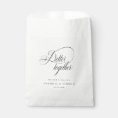 Gemeinsam besser! Modern, kalligrafisch, Hochzeit Geschenktütchen (Vorderseite)