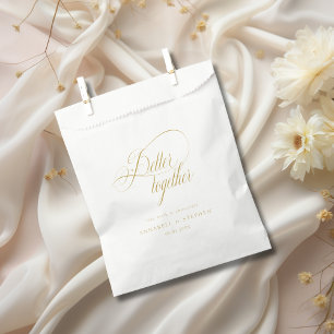 Gemeinsam besser! Modern, kalligrafisch, Hochzeit Geschenktütchen