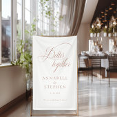 Gemeinsam besser! Modern, kalligrafisch, weiß Banner