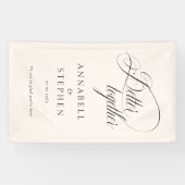 Gemeinsam besser! Moderne, Kalligraphie, Beige Banner (Horizontal)