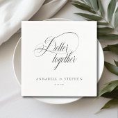 Gemeinsam besser! Moderne, Kalligraphie, Serviette