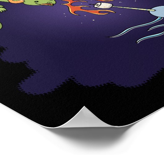 Gemeinsam besser - Narwhal und Dragon Poster (Ecke)