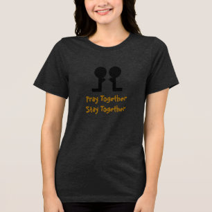Gemeinsam beten - Bleibe Tri-Blend Shirt