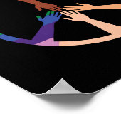 Gemeinsam Black Lives Materie Poster (Ecke)