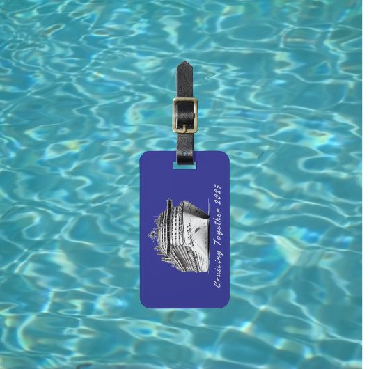 Gemeinsam Blue Personalize Gepäckanhänger