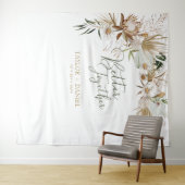 Gemeinsam | Boho Bohemisch Wedding Decor Wandteppich (Beispiel (Horizontal))