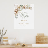 Gemeinsam | Boho Bohemisch Wedding Welcome Poster (Küche)