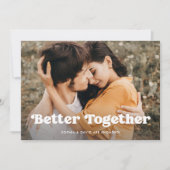 Gemeinsam | Boho Multi Foto Verlobung Ankündigung (Vorderseite)