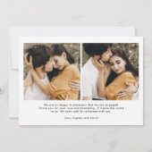 Gemeinsam | Boho Multi Foto Verlobung Ankündigung (Rückseite)