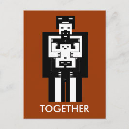 Gemeinsam bringt uns die Liebe durch Postkarte