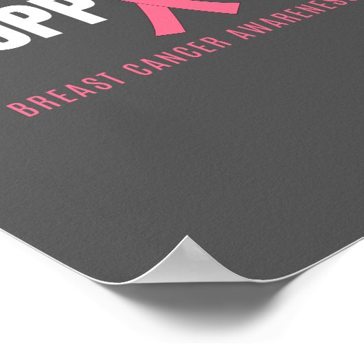 gemeinsam Brustkrebs-Poster & Prints unterstützen Poster (Ecke)