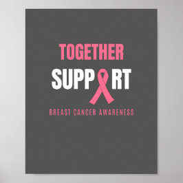 gemeinsam Brustkrebs-Poster & Prints unterstützen Poster