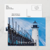 Gemeinsam denken Sie an Postkarte (Vorne/Hinten)