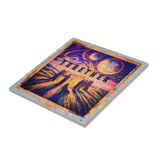 Gemeinsam durch das Feuer Mystical Fliese (Seite)