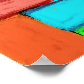 Gemeinsam ein abstraktes Digitalbild Poster (Ecke)