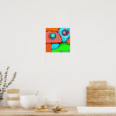 Gemeinsam ein abstraktes Digitalbild Poster (Küche)