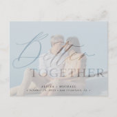 Gemeinsam eine moderne Hochzeit von Skripten für F Ankündigungspostkarte (Vorderseite)