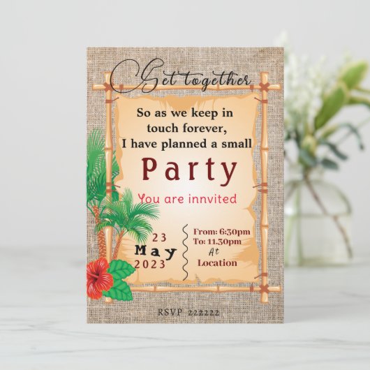 Gemeinsam Einladung (Stehend Vorderseite)