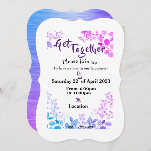 Gemeinsam Einladung (Vorne/Hinten)