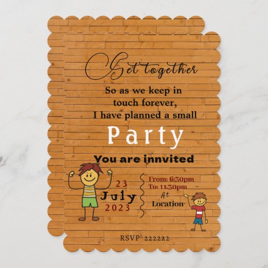 Gemeinsam Einladung (Vorne/Hinten)