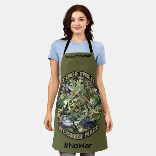 Gemeinsam entscheiden wir uns für Frieden Schürze (Getragen)