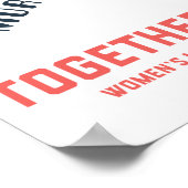 Gemeinsam erheben wir - Keine Kriege mehr! Poster (Ecke)