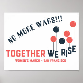 Gemeinsam erheben wir - Keine Kriege mehr! Poster